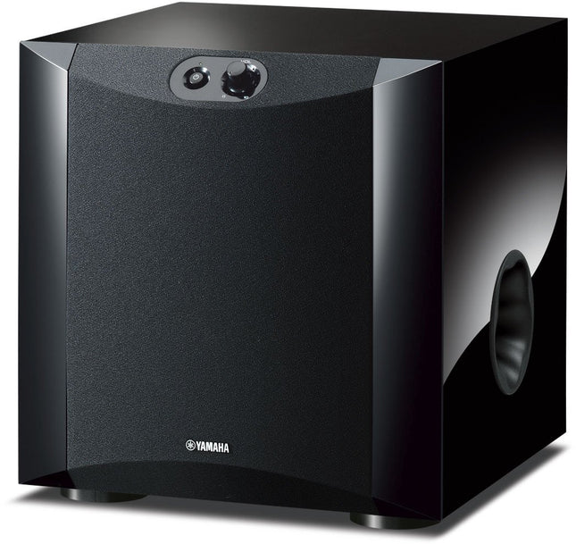 Yamaha NS-SW200 ettepoole suunatud subwoofer patenteeritud Twisted Flare Port bassreflekstoruga, must