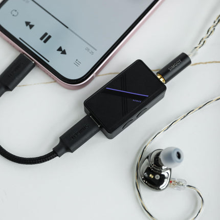 Linsoul SIMGOT DEW4X kaasaskantav kõrvamonitori võimendi, HiFi kõrvaklappide stereo USB DAC kahekordse C43198 DAC kiibiga, 384 kHz/32 bit, pisike helivõimendi