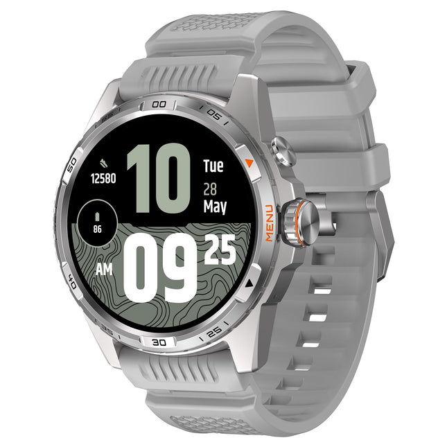 Ticwatch Atlas nutikell meestele Android Wear OS nutikell 90-tunnine aku 110+ treeningrežiimi Soojuskaart Kukkumistuvastus Tervise- ja fitness-jälgija 5 sularahaautomaati GPS-kompass Ainult Androidiga ühilduv (hall)