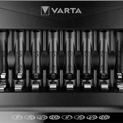 VARTA akulaadija, laetavate AA/AAA akudele, kuni 8 akule, LCD-multilaadija+, ühe pesaga laadimine, laadimata