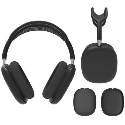Geekria silikoonümbris, mis ühildub AirPods Max kõrvaklappidega, kriimustuskindel ümbris/kõrvaklappide kate/peakomplekti kõlari nahakaitse (must)