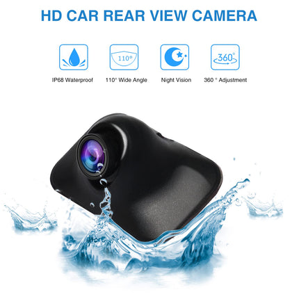 PARKVISION rear view camera, flexibly adjustable car camera with rotatable lens, PAL TV system, vertical image flip function, easy installation without parking line