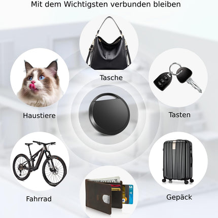 4PCS Air Tag Key Finder, Air Tag Tracker KeyFinder Smart Bluetooth Tag, Waterproof Item Finder Mini Tracker Compatible with Apple Where Is It? APP (iOS only) for Suitcases, Bags, Luggage, Passports