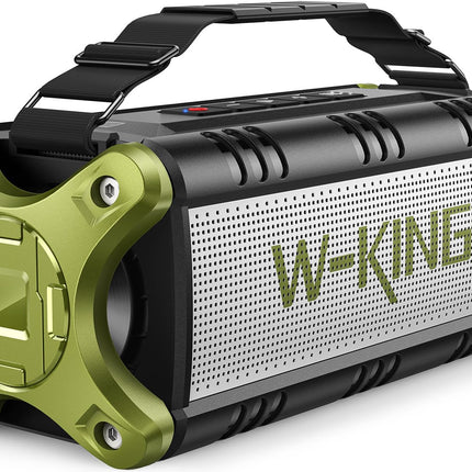 W-KING Bluetooth Speaker Large 90W Peak, Bluetooth Music Box, 50W Deep Bass, IPX6 Waterproof, Portable Party Loud Speaker Boxes, Boombox Outdoor Speaker, 40H, EQ, Power Bank, AUX, TF, NFC