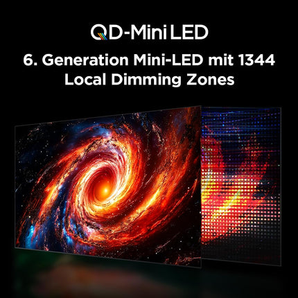 TCL 65Q10B 65-tolline QLED PRO MiniLED-teler, 4K UHD, 4K HDR Premium 3300 nitti, nutikas Google TV 144Hz Motion Clarity Pro ja Onkyo 2.1.2 Dolby Atmos heliga