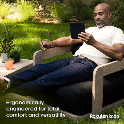 Kobo Sage | eReader | Anti-glare 8-inch HD touchscreen | Waterproof | Adjustable brightness and color temperature | Blue light reduction | Bluetooth | Wi-Fi | 32GB storage | Carta E Ink technology
