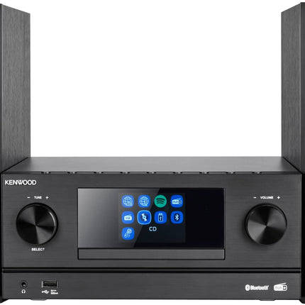 Kenwood M-9000S-B - nutikas mikro-Hi-Fi süsteem internetiraadio, DAB+, CD/USB ja heli voogedastusega, must