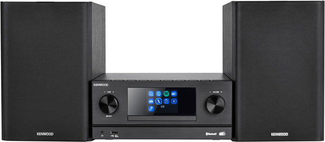 Kenwood M-9000S-B - nutikas mikro-Hi-Fi süsteem internetiraadio, DAB+, CD/USB ja heli voogedastusega, must