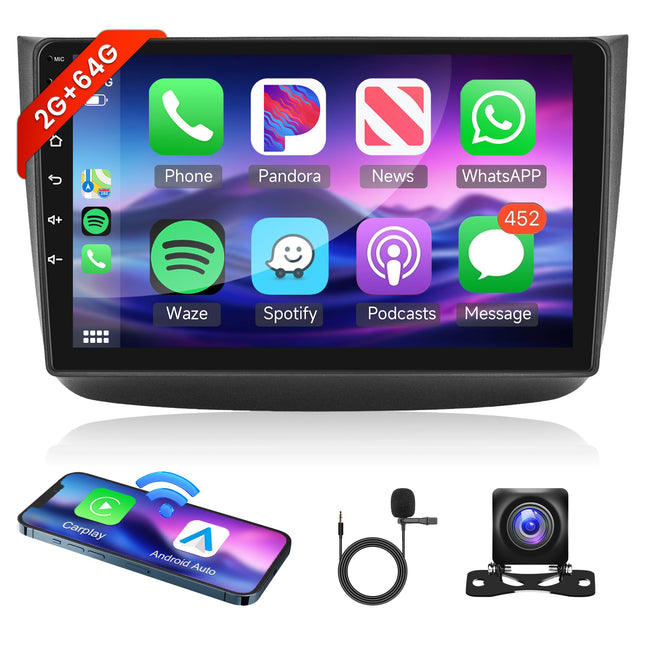 2G+64G juhtmevaba Carplay Android 13 autoraadio 2 DIN Mercedes Benz Viano 2004-2011/Vito 2010-2015 10-tollise autoraadio Android Auto Navi GPS WIFI peegliühendusega Bluetooth FM/RDS/DAB/SWC tahavaatekaamera