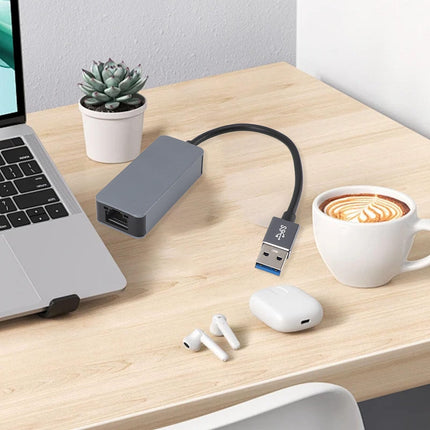 USB 3.0 kuni 2.5G Etherneti adapter, kaasaskantav USB 3.2 USB AM kuni 2.5Gbps Etherneti adapter, juhtmega võrgu USB-muundur, 7, 8, 8.1, 10 XP, OS X jaoks,