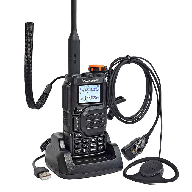 HYS Quansheng UV-K5 VHF UHF 5W raadiosaatja laadija laetavate akude kahesuunaline raadio
