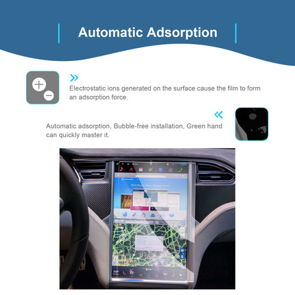 GAFAT 2013-2020 Tesla Model S Model X 17" navigatsiooniekraanikaitse, karastatud klaasist ekraanikaitse Model S puutetundlikule ekraanile, löögikindel, 9H kriimustuskindel