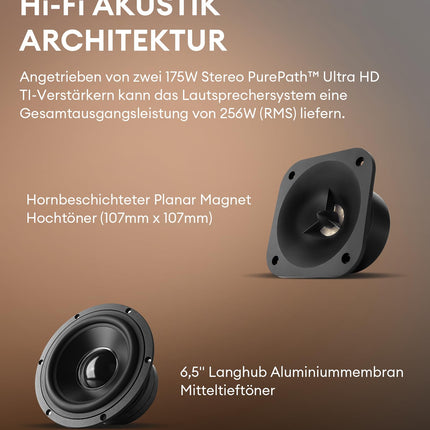 Edifier S3000MKII aktiivne Bluetooth-riiulikõlarisüsteem 2.0, 256 W RMS, planaarne magnetiline kõrgsageduskõlar / 6,5-tolline kesksageduskõlar, kõrglahutusega HiFi-heli DSP-ga, Connect rakendus