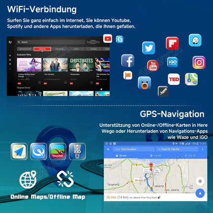 Android 14 autoraadio Ford Kuga Escape C-Max 2012-2019 – 9-tolline puutetundlik ekraan CarPlay/Android Auto, GPS-navigatsiooni, Bluetoothi, DAB+, WiFi, USB ja jagatud ekraaniga – auto multimeediasüsteem