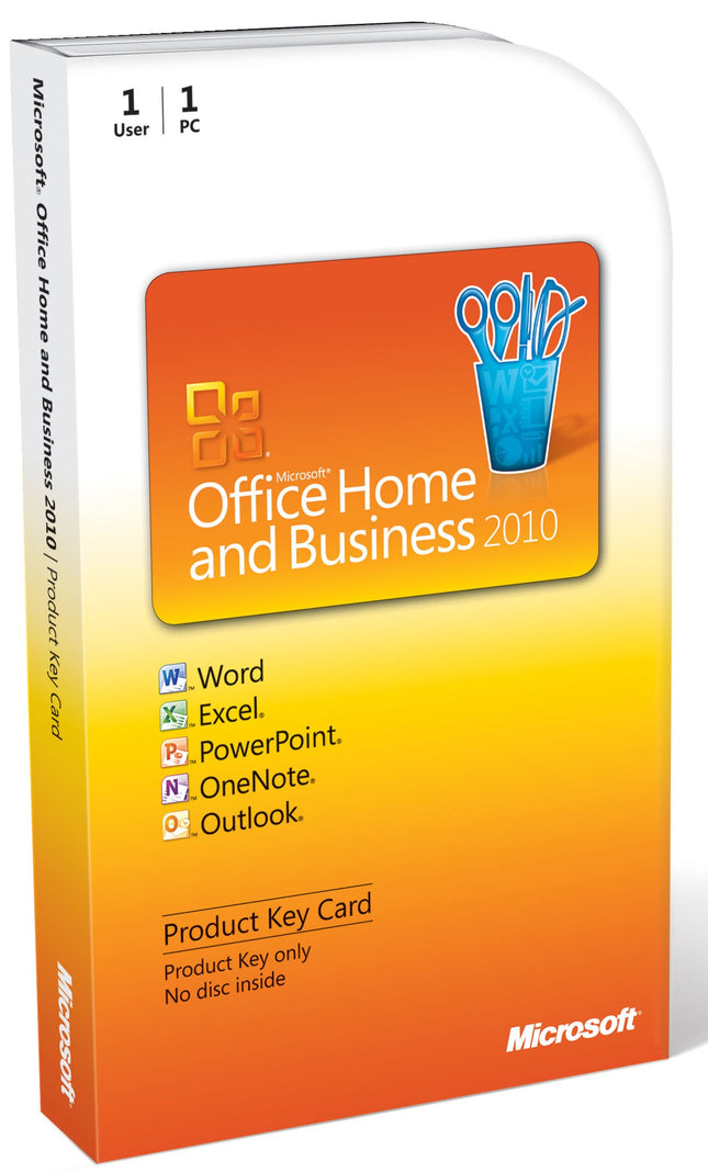 Microsoft Office Home and Business 2010 – 1 arvuti/1 kasutaja – inglise keel (tootevõtme kaart)