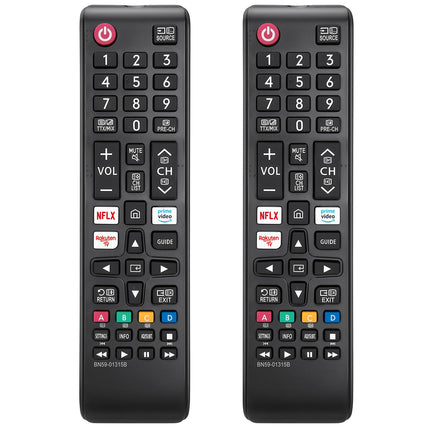 Replacement Remote Control for Samsung Smart TV - (2 Pack) Compatible with Almost All Samsung TVs LCD LED HDTV UHD OLED 3D 4K Series