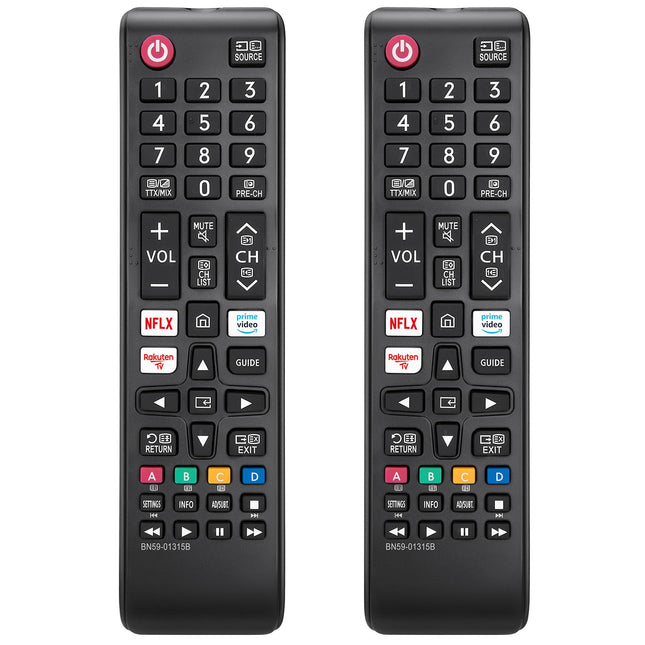 Replacement Remote Control for Samsung Smart TV - (2 Pack) Compatible with Almost All Samsung TVs LCD LED HDTV UHD OLED 3D 4K Series