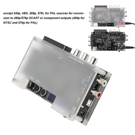 OSSC Open Source Scan Converter, OSSC Add-on-Board HD Video Converter with SCART, OSSC SCART Component Converter with S Video for NTSC PAL Retro Gaming Console
