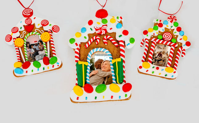 Hanging Christmas tree decorated with candy cane, customizable, 12-piece set