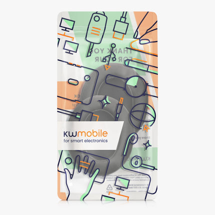 kwmobile 2X kõrvapadjad, mis ühilduvad DOQAUS padjadega - kunstnahast kõrvaklappide padjad kõrvaklappidele
