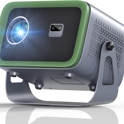 【Autofookus/trapetsikorrektsioon】 Nutikas projektor 360° pöörlemise ja 50% suumiga, natiivne 1080P, 4K tugi, AKATUO kodukino projektor, WiFi6 Bluetooth, videoprojektori bullet-in kõlar