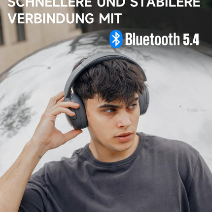 Edifier W800BT Pro hübriid-ANC kõrvaklapid, kõrglahutusega heli, 45-tunnine aku, kiirlaadimine, kokkupandavad, juhtmevabad kõrvaklapid Bluetooth 5.4 - hallid