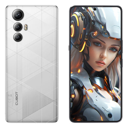 CUBOT MAX 5 – 6,9-tolline FHD+ 144Hz nutitelefon, 12 GB ja 256 GB, 100 MP kaamera, 5100 mAh aku, Android 14, kaheksatuumaline protsessor, valge