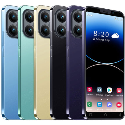 Odavad nutitelefonid, 5,0-tolline IPS-ekraan, 16 GB ROM, 128 GB, laiendatav, Android 9.0, kahe SIM-kaardiga mobiiltelefon, 3000 mAh aku, lihtsad mobiiltelefonid (MTGud-MT15Pro-Gold)