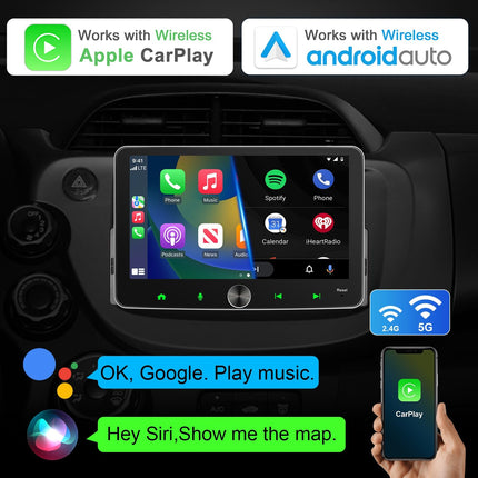 DAB+ Android autoraadio 1Din juhtmevaba CarPlay juhtmevaba Android autoraadio ekraaniga 7-tolline 4G+64G Car Play ekraan puutetundlik monitor Bluetooth FM/AM RDS WiFi GPS Navi SWC EQ 1 Din