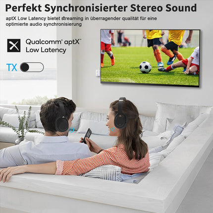 1Mii Bluetooth 5.3 adapter telerile, 2-ühes Bluetooth saatja-vastuvõtja, aptX adaptiivne ja HD traadita heli saatja-vastuvõtja pesa 3.5 kõrvaklappide stereosüsteemile, lennukile, MP3, 15 tundi mänguaega