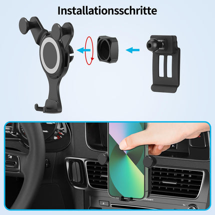 KOYILTD Car Phone Holder for Scratch Protection Car Phone Holder for Audi Q5 2010 2011 2012 2013 2014 2015 2016 2017 2018 Accessories (Style 1)