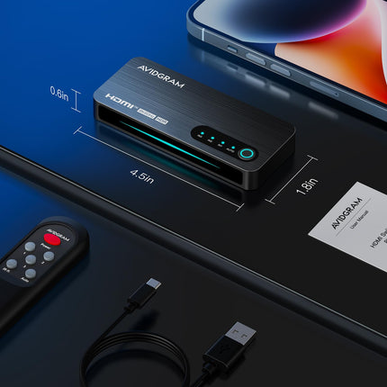 HDMI 2.1 lüliti 3x1, AVIDGRAM 8K HDMI lüliti 3 sisse 1 väljund IR-puldiga, HDMI lüliti 4K 120Hz automaatne tugi 8K 48Gbps