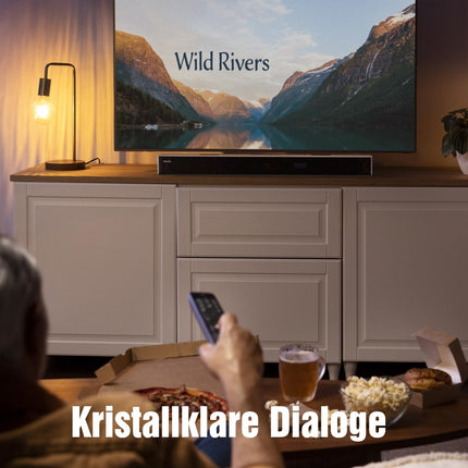 Hiwill 5.2.2-kanaliline Dolby Atmosega teleritele mõeldud heliriba, 400 W universaalne teleri heliriba kahe integreeritud subwooferiga, puidust korpusega kodukino helisüsteem, telerikõlarid, HDMI eARC/optiline/Aux