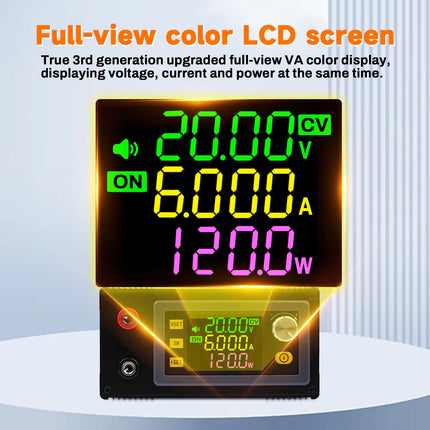 Pingeregulaator 12V DC 6-36V DC 0-36V 150W 7A, VA värviline LCD, päikeselaadimismooduli pingeregulaator (XY-SK150 valmistoode)