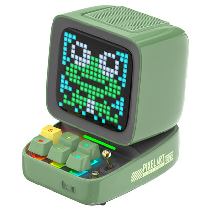 Divoom Ditoo Pixel Art LED kaasaskantav Bluetooth kõlar, 256 programmeeritavat LED-paneeli peovalgustusega, nutikas digitaalne lauakell, mängumuusikakarp, mis toetab TF-kaarti ja raadiot