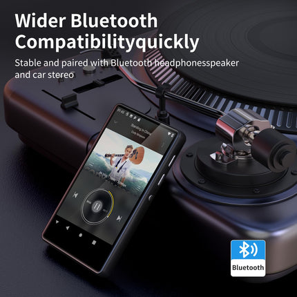 80 GB MP3-mängija Bluetoothi ​​ja WiFi-ga, SWOFY Hi-Fi 4,0-tollise puutetundliku ekraaniga MP3-MP4-mängija, kaasaskantav stereo, Androidi MP3-mängija Spotifyga, Amazon Music, FM-raadio, diktofon, e-raamat, brauser (must)