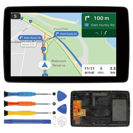 BMW Motorrad Navigator VI 6 LCD-ekraan BMW Motorrad Navigator VI Navigator 6 mootorratta LCD-ekraaniga puutetundliku ekraaniga digitaatori asendusekraan, must raamiga (versioon B)