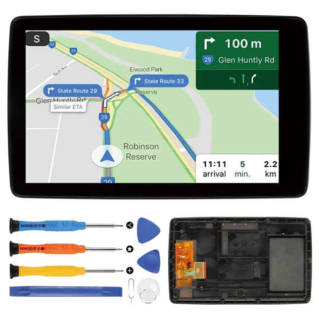 BMW Motorrad Navigator VI 6 LCD-ekraan BMW Motorrad Navigator VI Navigator 6 mootorratta LCD-ekraaniga puutetundliku ekraaniga digitaatori asendusekraan, must raamiga (versioon B)