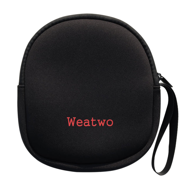 Weatwo Headphone Bag Universal Earbud Protective Case Travel Bag Storage Bag Compatible with Sony JBL Marshall Soundcore and Other Brands Headphone Bag, 21cm x 20cm x 3cm, Black
