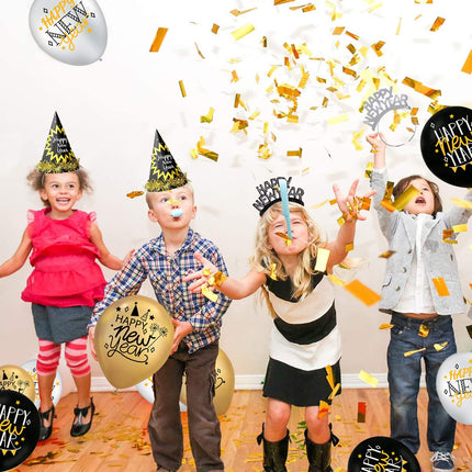 New Year's Eve decoration 2025 New Year's Party Decoration Set, New Year's Party Hats New Year's Eve Headband New Year's Party Horns New Year's Eve Balloons for Children New Year's Eve Decoration 2025 New Year's Party Accessories