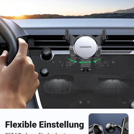 UGREEN Car Mount CD Slot Car Phone Holder Gravity Car Phone Holder One-Handed Operation Compatible with iPhone 16 15 Pro Max 14 13 12 11, Galaxy S23 S22 S21, Mate 60 Pro etc