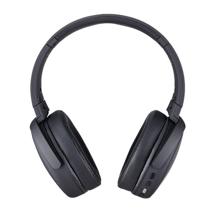Boompods Headpods ANC mürasummutavad kõrvaklapid - juhtmevabad kõrvapealsed Bluetooth-kõrvaklapid mikrofoniga, 12-tunnine aku tööiga ja vahtkõrvapadjad, kokkupandav disain reisikotiga, must
