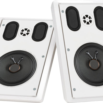 Pronomic FLS-540E WH lamepaneeliga seinakõlarite paar (HiFi lamekõlar, 2-ribaline karp, 5,25"/133 mm bassikõlar, 1,2"/30 mm kõrgsageduskõlar, 30/60 vatti (RMS/tipp), sidestusposti ühendus) valge