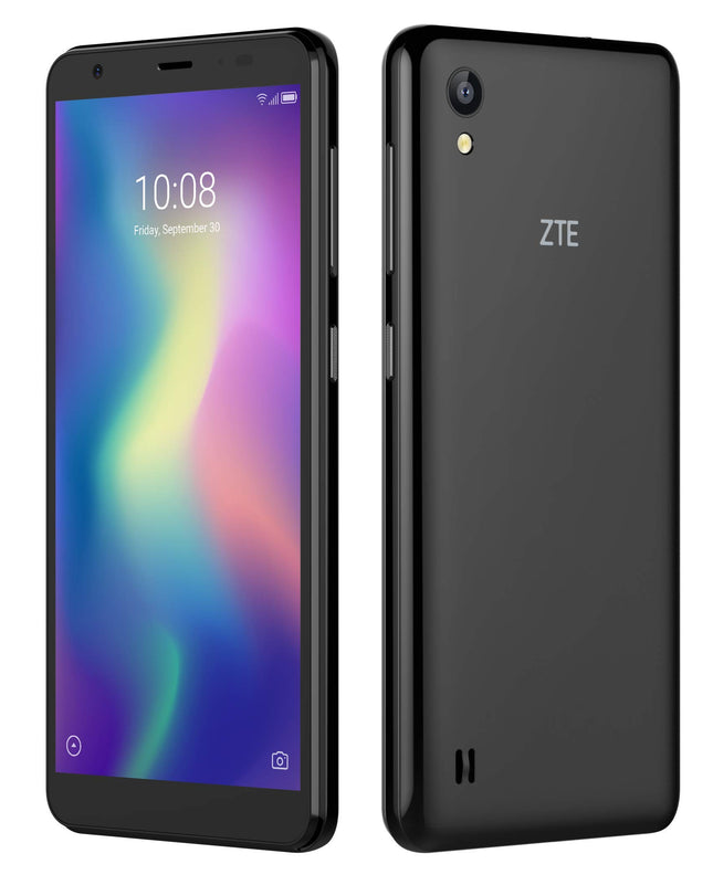 ZTE Blade A5 must (13,84 cm (5,45 tolli) HD+ ekraan, 16 GB sisemälu ja 1 GB muutmälu, 8 MP põhikaamera, 5 MP esikaamera, Android) must