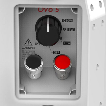 Audibax OVO 5 valge Pareja de Altavoces Pasivos Pared 5 Pulgadas 100v / 8 Ohm IP65