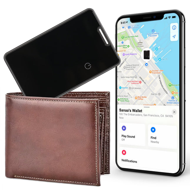 LOSHALLi rahakotiotsingu kaart, Bluetooth-jälgija, rahakoti ja pagasi esemete leidja, ühildub Apple'i rakendusega Find My