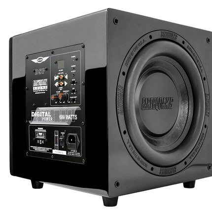 Earthquake Sound MiniMe-DSP-P10 aktiivne 10-tolline subwoofer DSP ja passiivradiaatoriga, must