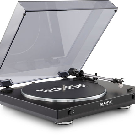 TechniSat TECHNIPLAYER LP 200 - Fully automatic record player (with USB output and digitization function, speed: 33/45 rpm, belt drive with aluminum turntable), black