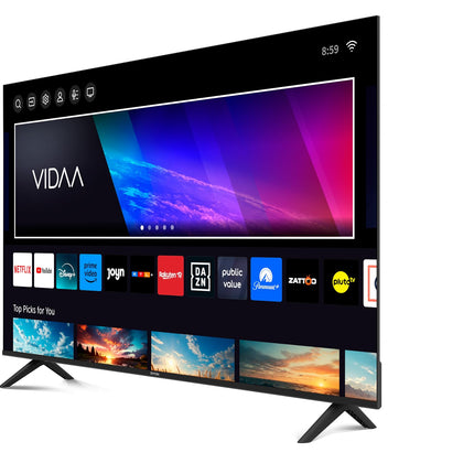 DYON Smart 50 VX - 50-tolline (126 cm) 4K UHD nutiteler HD kolmekordse tuuneriga (DVB-C/-S2/-T2), App Store, Prime Video, Netflix, YouTube, DAZN, Disney+, hotellirežiim