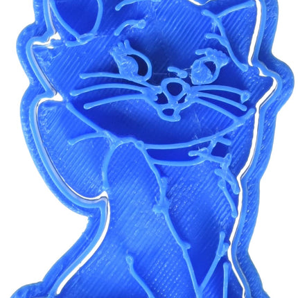 Küünenahalõikur Marie Aristogatos küpsisevorm, plastik, sinine, 8x7x1,5 cm
